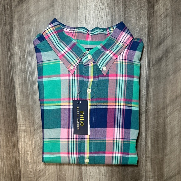 Polo Ralph Lauren Classic Plaid Short Sleeve Button Down - 2XB